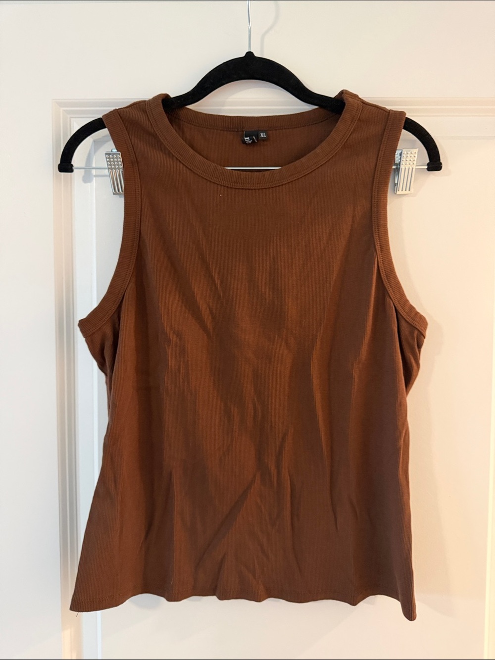 Amazon Brown Crewneck Tank Top